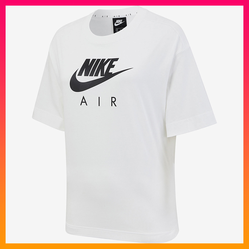 Bộ Áo Thun Ngắn Tay + Quần Short Thể Thao Nike Air / Đen + + Tee Db3841-100 - 010