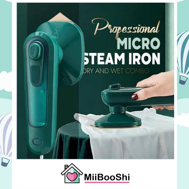Bàn là cầm tay hơi nước mini ủi quần áo nhiều tư thế công suất 33W Miibooshi D5.030