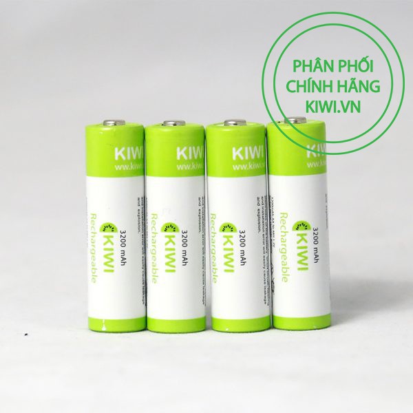 Pin sạc Kiwi Ni-MH AA vỉ 4 viên 2800 - 3300mAh Rechargeable