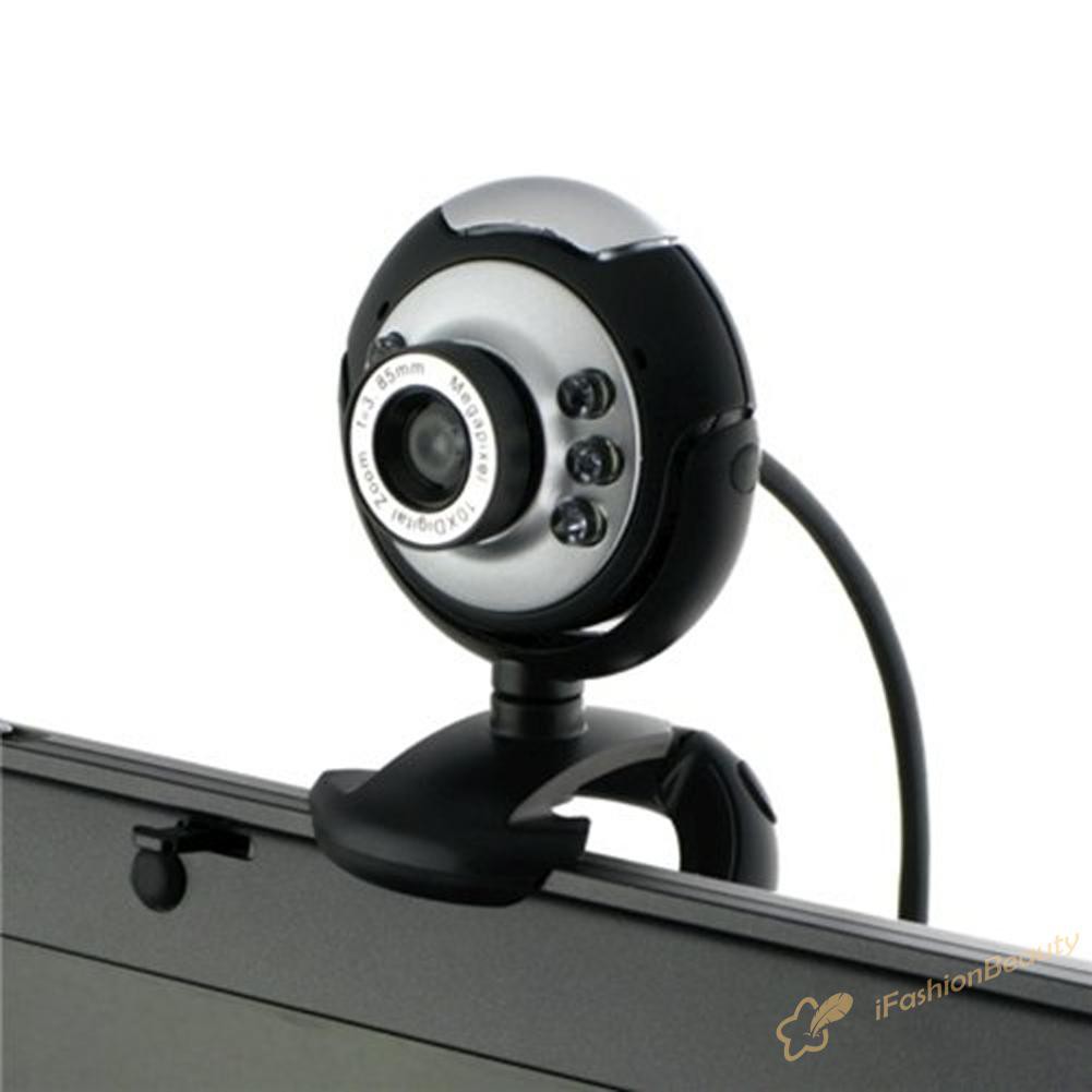 【New】HD 12.0 MP 6 LED USB Webcam Camera with Mic &amp; Night Vision for Desktop PC