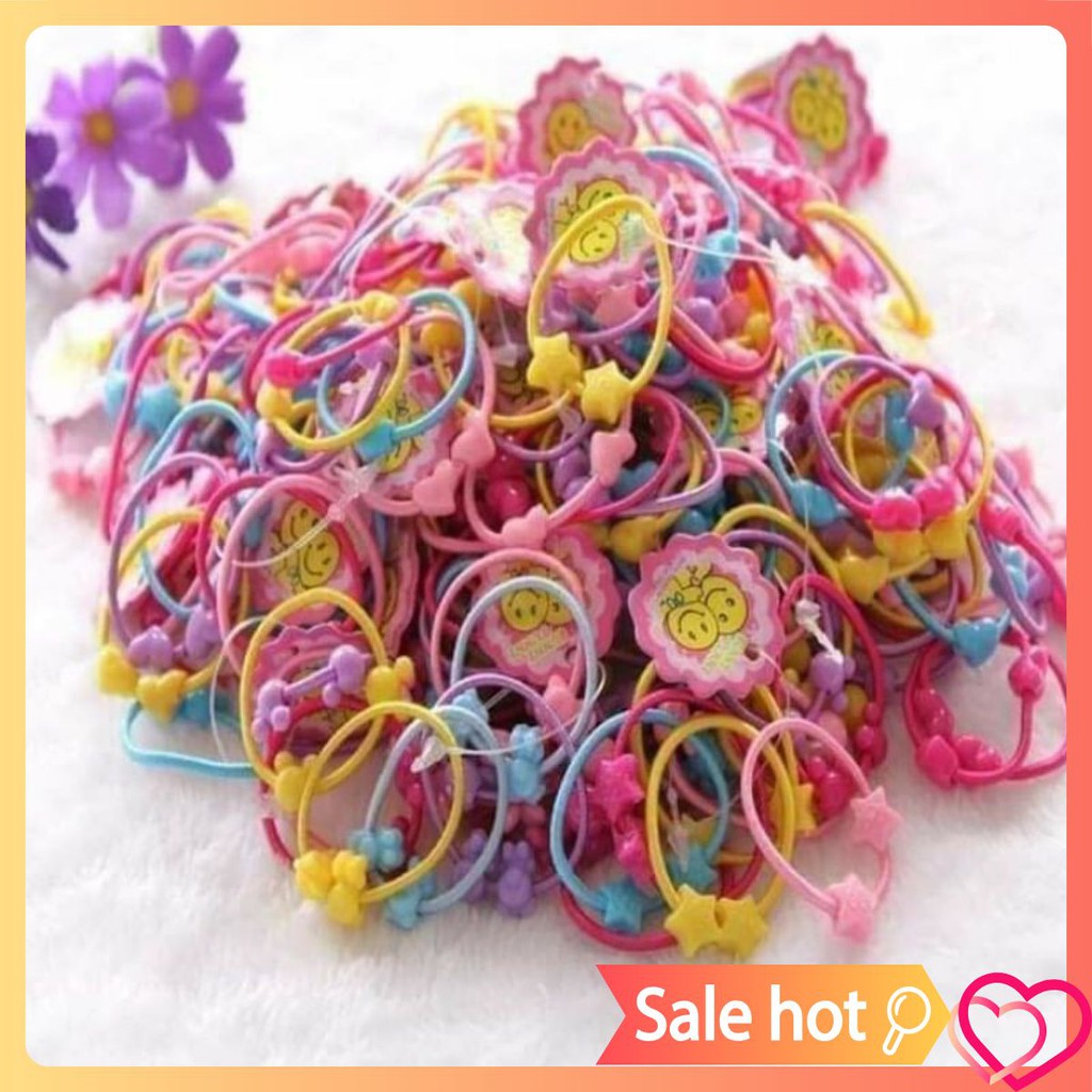 Chun buộc tóc quả siêu xinh cho bé ( 1 túi 50 chun)