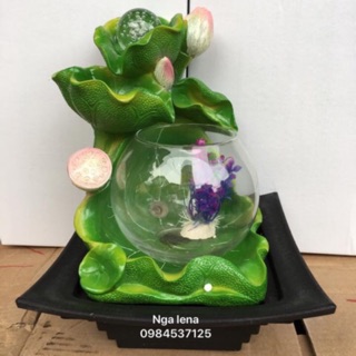 Thác nước phong thuỷ kèm bể cá