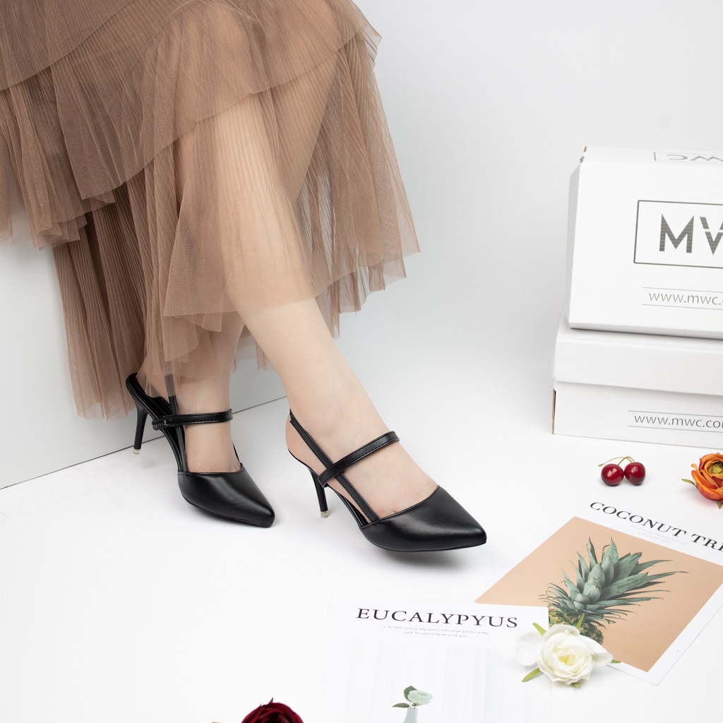 Giày Cao Gót Nữ MWC Bít Mũi Gót Nhọn 7 Phân Mũi Nhọn NUCG- 3712