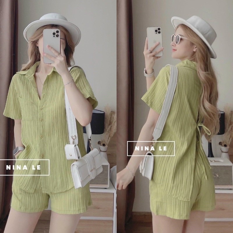 HỎA TỐC  ẢNH THẬT  BIGSIZE MINSTORE.VN SET527 SƠ MI XẺ SAU BIGSIZE