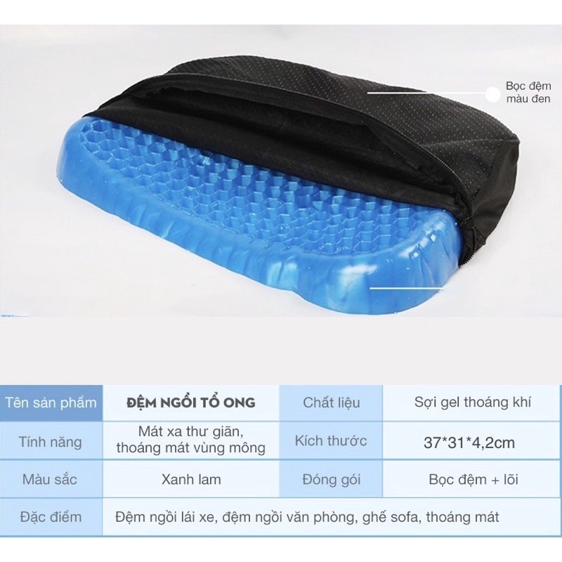 Đệm lót ghế ngồi silicon thông thoáng- Kanta store