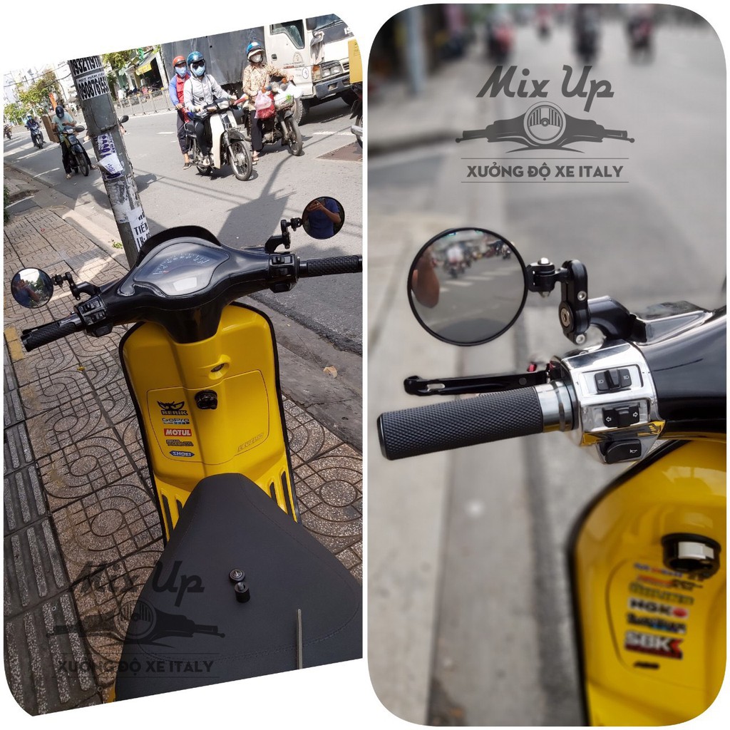 GƯƠNG TRÒN XOAY ĐA CHIỀU DÀNH CHO DÒNG XE VESPA PIAGGIO