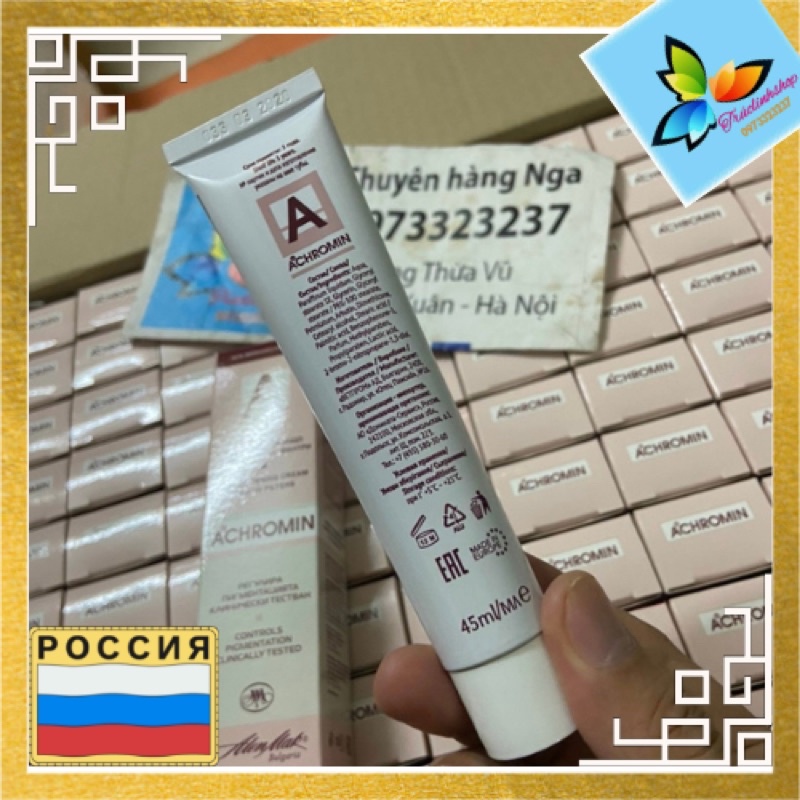 Kem achromin giảm nám tàn nhang chữ a 45ml bungari