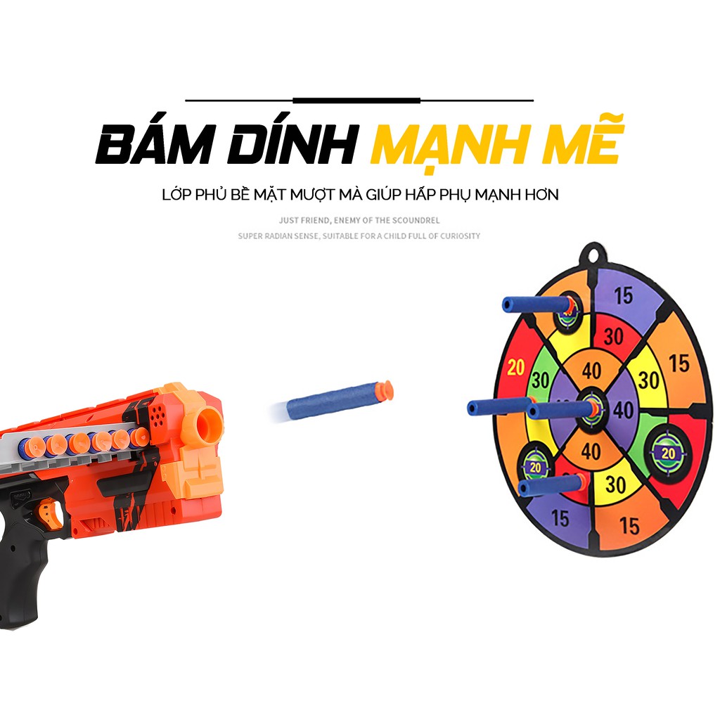 Bia Mục Tiêu Tròn Phụ Kiện Đồ Chơi NERF Hấp Phụ Mạnh