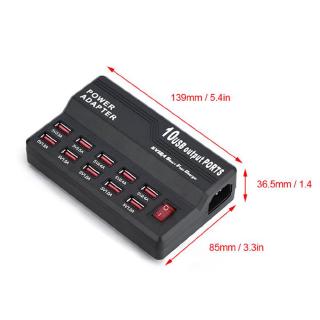 Củ Sạc Nhanh 60w 10usb 12a Nhiều Cổng Usb