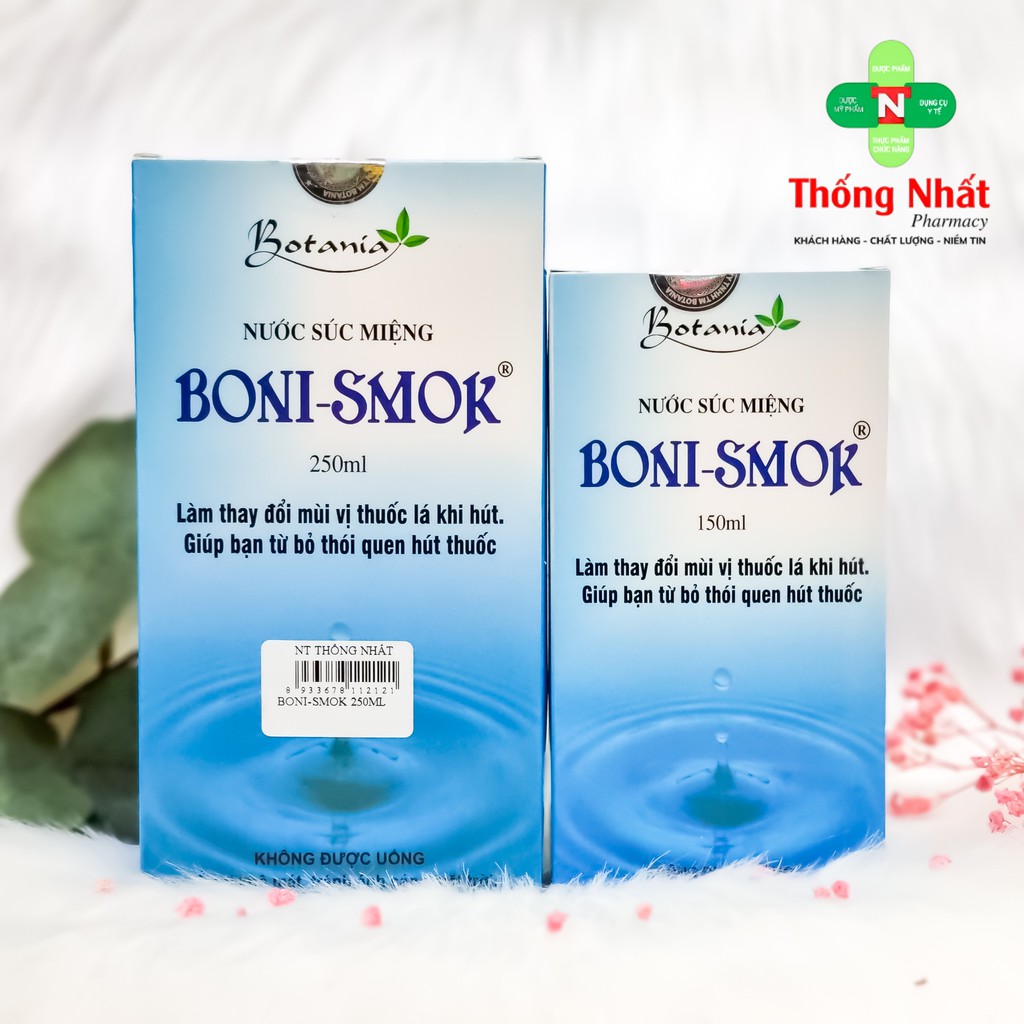 [CHÍNH HÃNG] - Nước Súc Miệng Boni Smok Cai Thuốc Lá