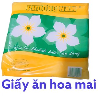 Khăn giấy vuông hoa mai vuông có thể dùng thấm hút dầu tốt