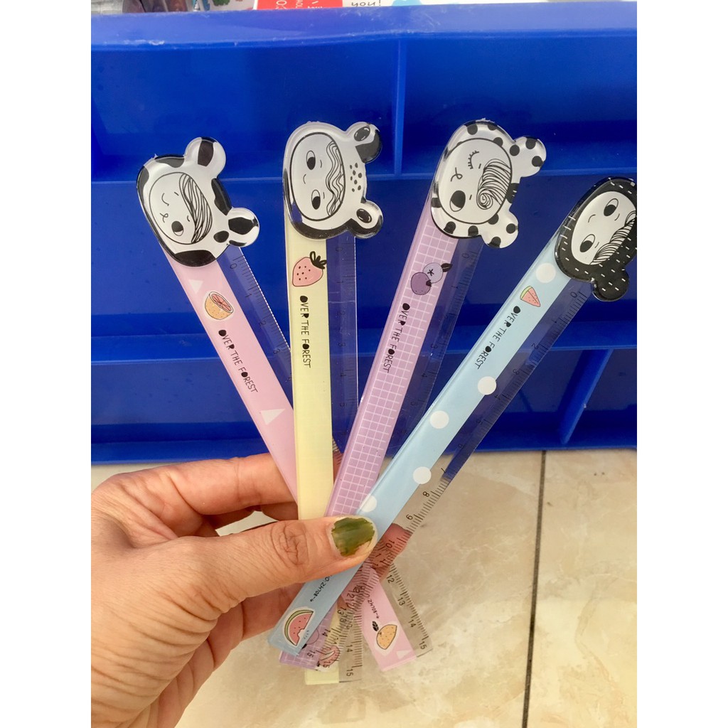 THƯỚC KẺ 15CM HÌNH CUTE ( GIAO HINHFTHEO PHÂN LOẠI)