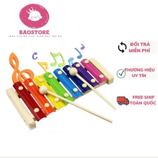 Đàn Khung Gỗ 8 Thanh Cho Bé Làm Quen Với Âm Thanh