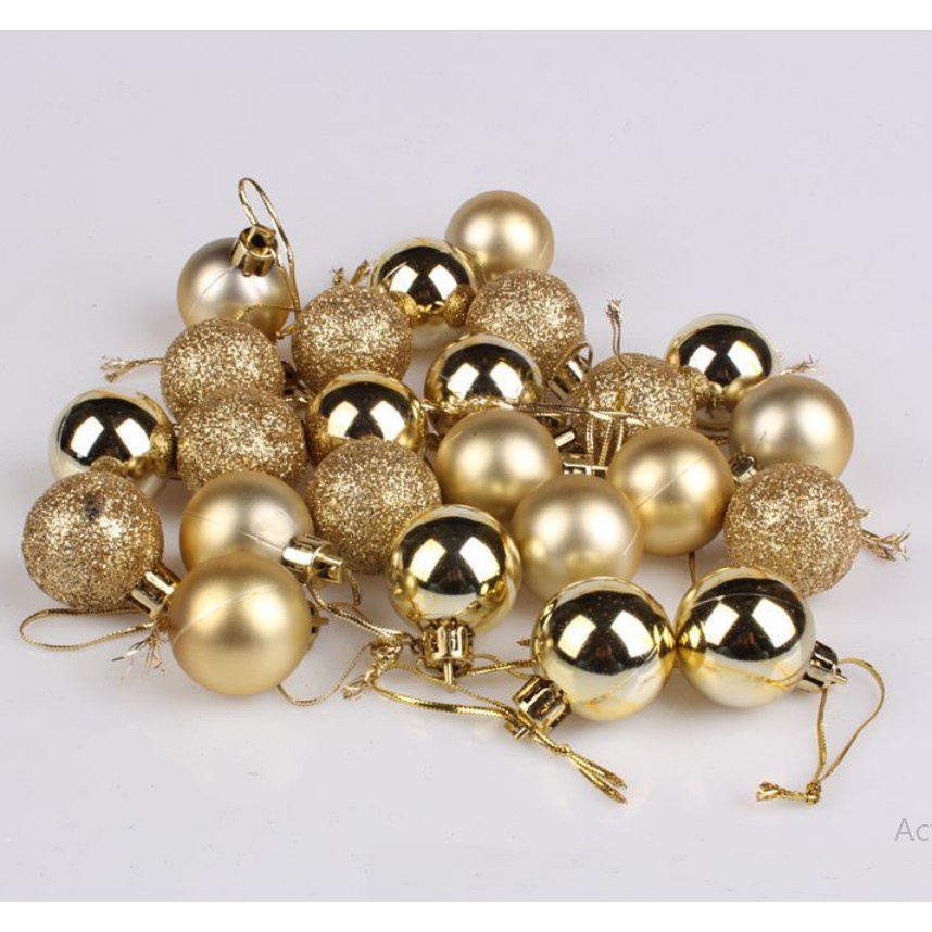 Quả Châu 3cm Trang Trí Cây Thông Noel