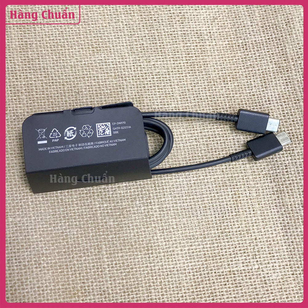 Hàng Chuẩn-Bộ sạc nhanh Samsung 25w note 10 zin chính hãng chuẩn PD Power Delivery-Bảo hành 12 tháng