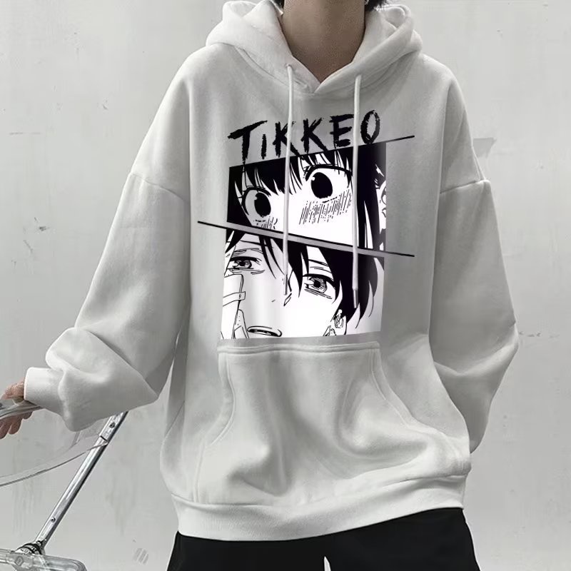 Áo Hoodie Dáng Rộng Phong Cách Hàn Quốc Thời Trang Thu Đông Cho Nam Size M-5xl