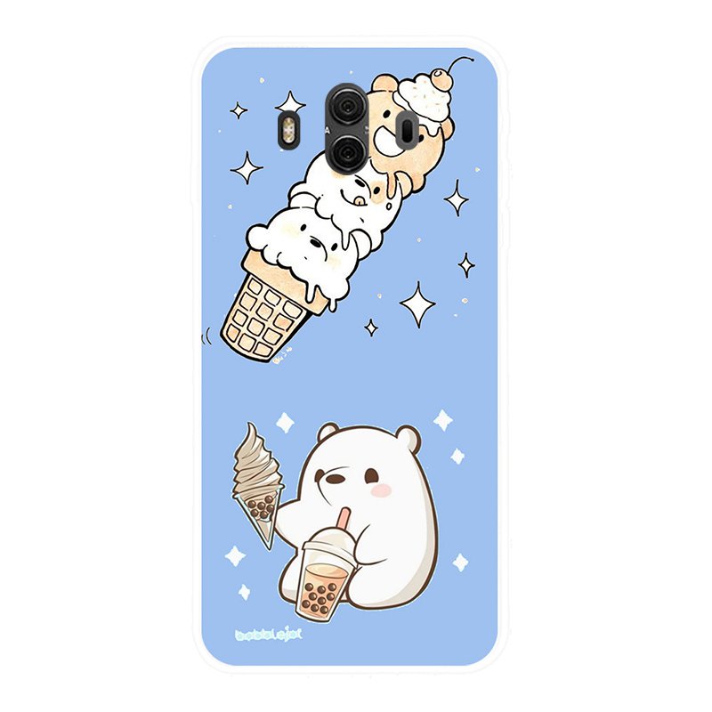 Ốp điện thoại silicone mềm nắp TPU họa tiết Three Bears pattern-3 HUAWEI MATE 7 8 9 10 20 P8 P9 P10 P20 LITE PLUS PRO