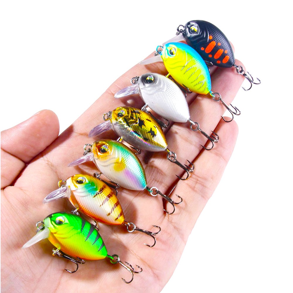 Mồi cá giả mini 3.8CM-3.8G bằng nhựa cứng chất lượng cao