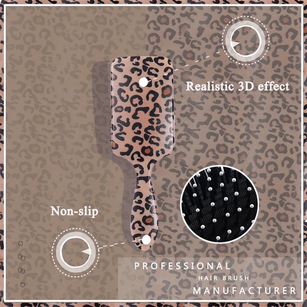 [Hàng mới về] Lược chải tóc mát xa da đầu nhiều họa tiết 3D tùy chọn cho tiệm salon