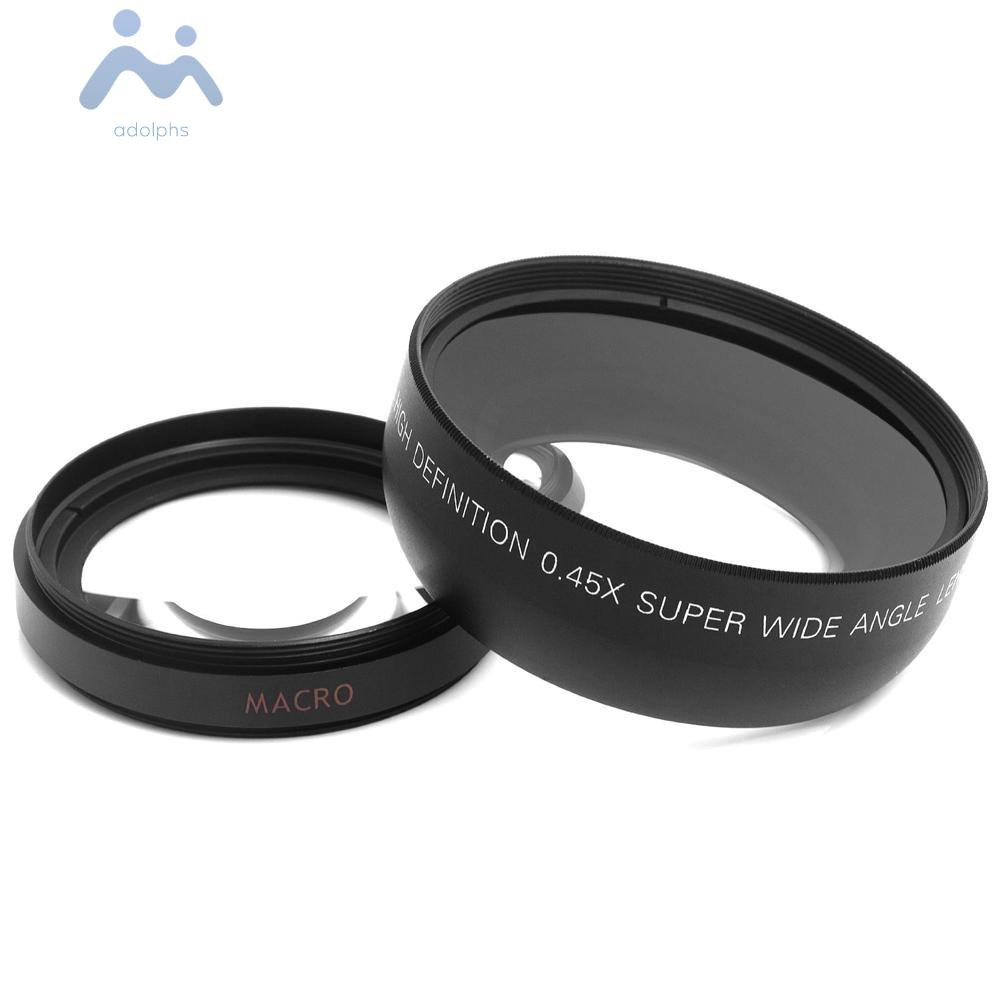 Ống Kính Góc Siêu Rộng 0.45x 52mm Cho Máy Ảnh Nikon 18-55mm 55-200mm 50mm