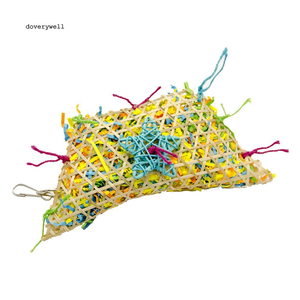 Dây treo đồ chơi nhiều màu sắc cho vẹt cưng