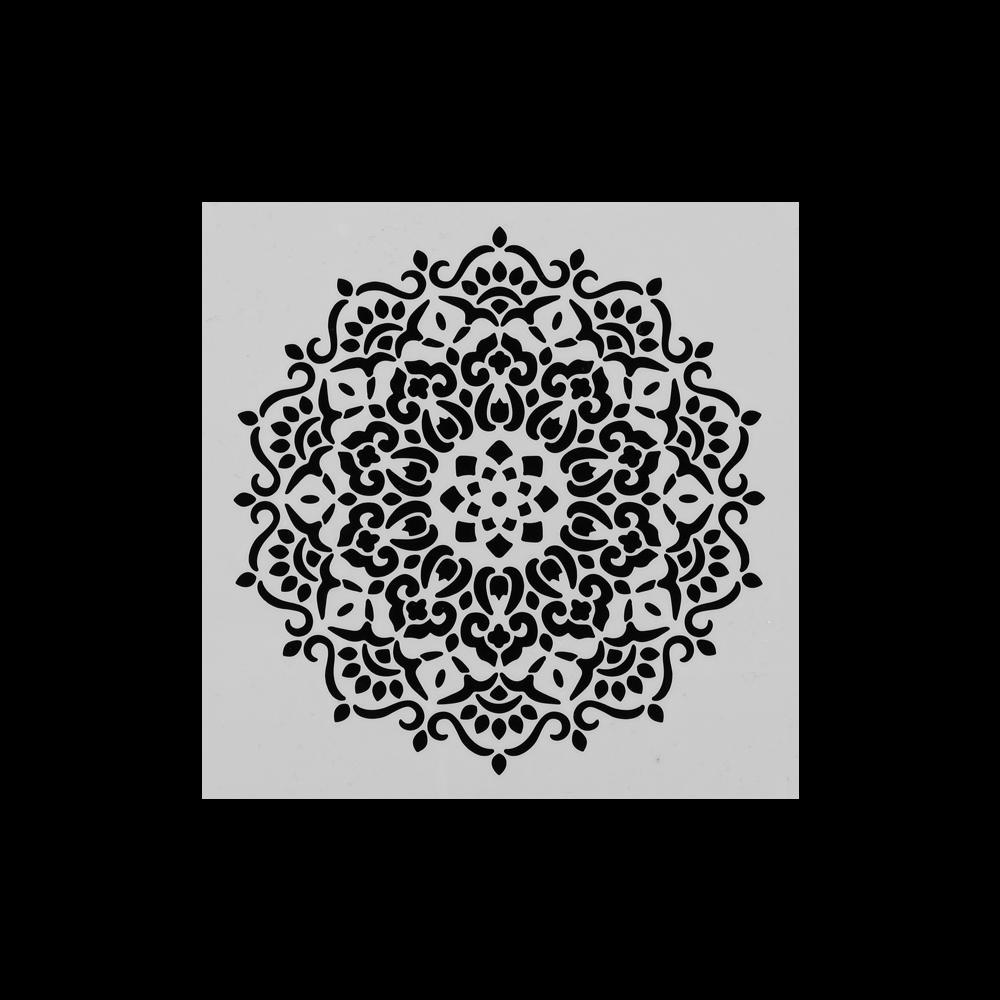 Set 6 Khuôn Giấy Dập Nổi Họa Tiết Mandala Trang Trí Tường DIY