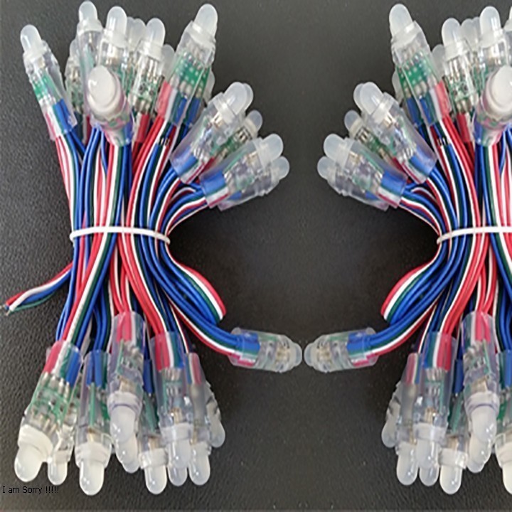 50 led đúc F8 7 màu 5v