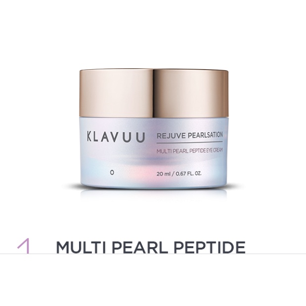 Kem dưỡng da mắt Klavuu Rejuvelsation Multi Pearl Peptide Eye Cream 20ml