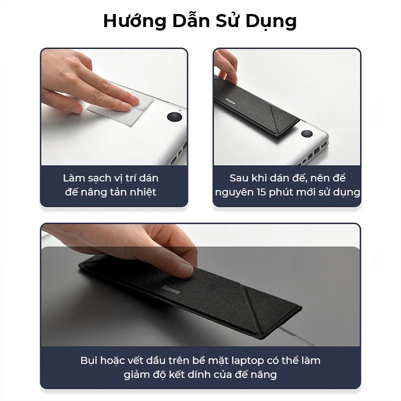 Đế Nâng Tản Nhiệt Macbook Baseus Ultra Thin Laptop Stand Siêu Mỏng, Nhẹ, Gấp Gọn Dể Dùng Cho Máy Từ 11,6 inch - 16 inch