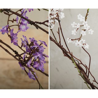 Hoa lụa cao cấp - Cành hoa cherry peach