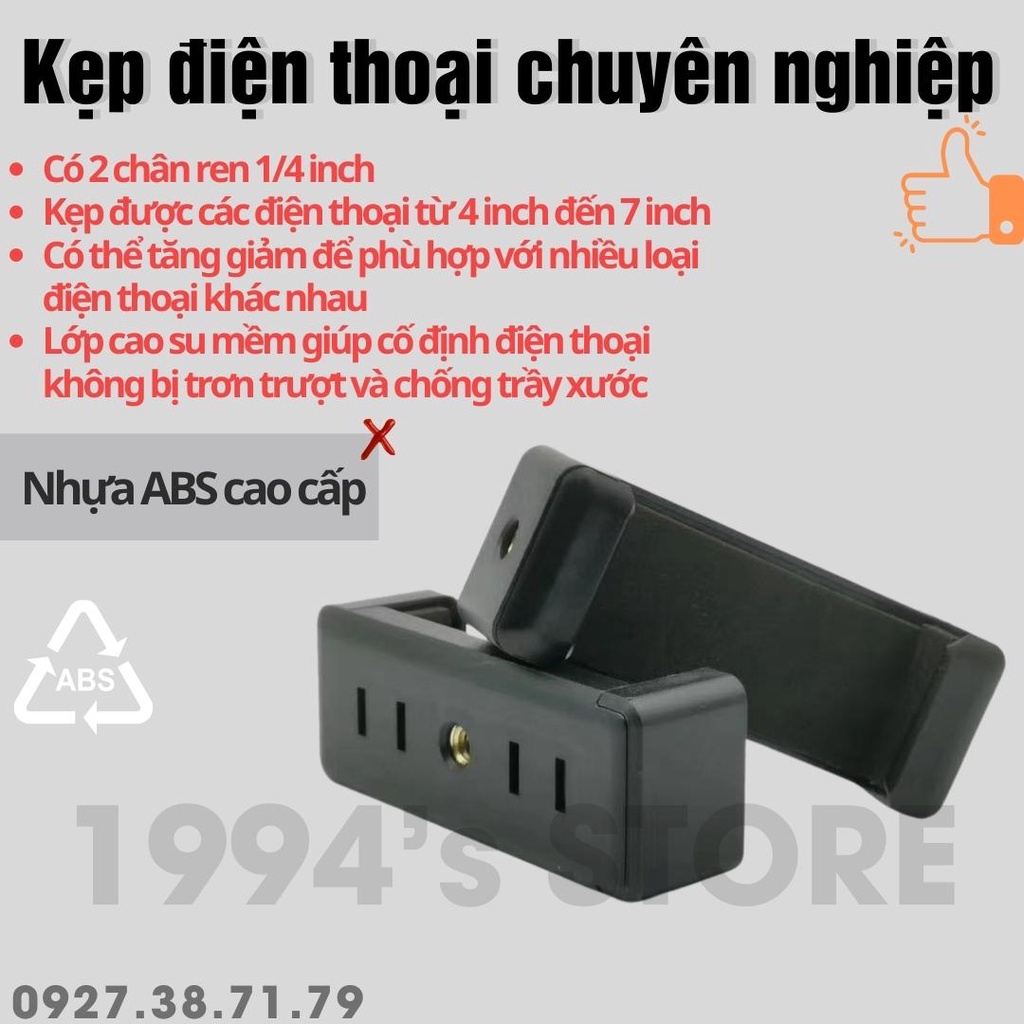 Tripod chuyên nghiệp - Chân máy ảnh chuyên nghiệp - Giá đỡ điện thoại Tripod - Chân ba kẹp điện thoại, đèn led