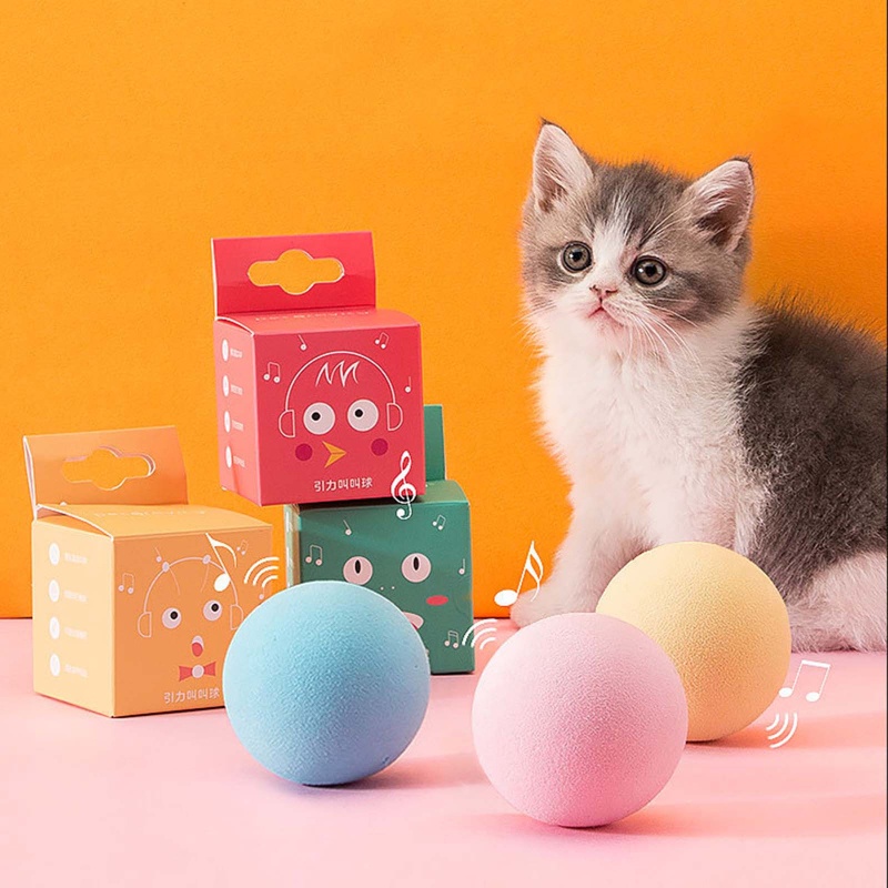 Banh Đồ Chơi Bằng EVA Có Âm Thanh Tương Tác Với Mèo Cưng