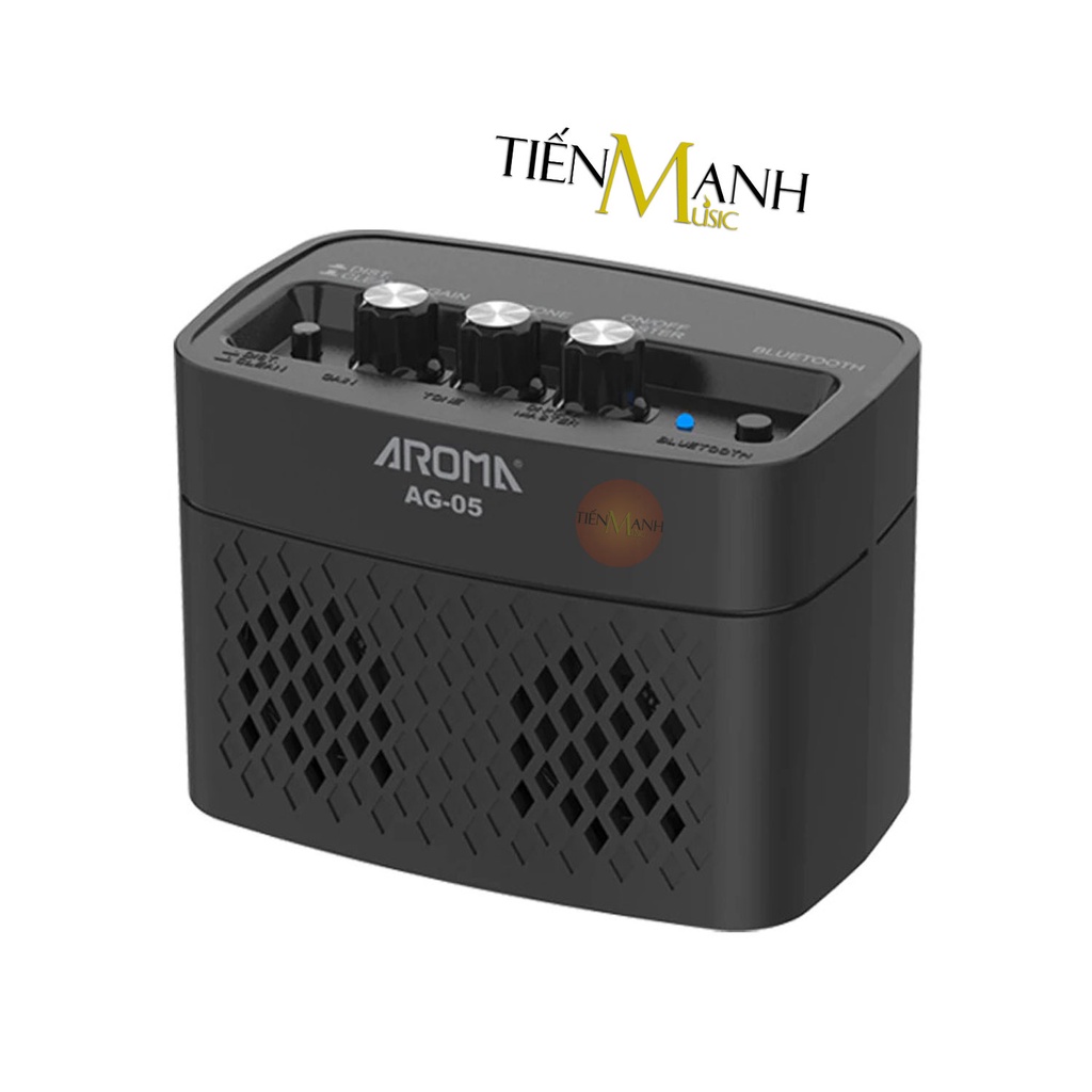 [Bluetooth, Pin sạc] Amply Aroma Mini AG-05 - Loa Ampli Guitar AG05 Amplifier AG5 - Chính Hãng