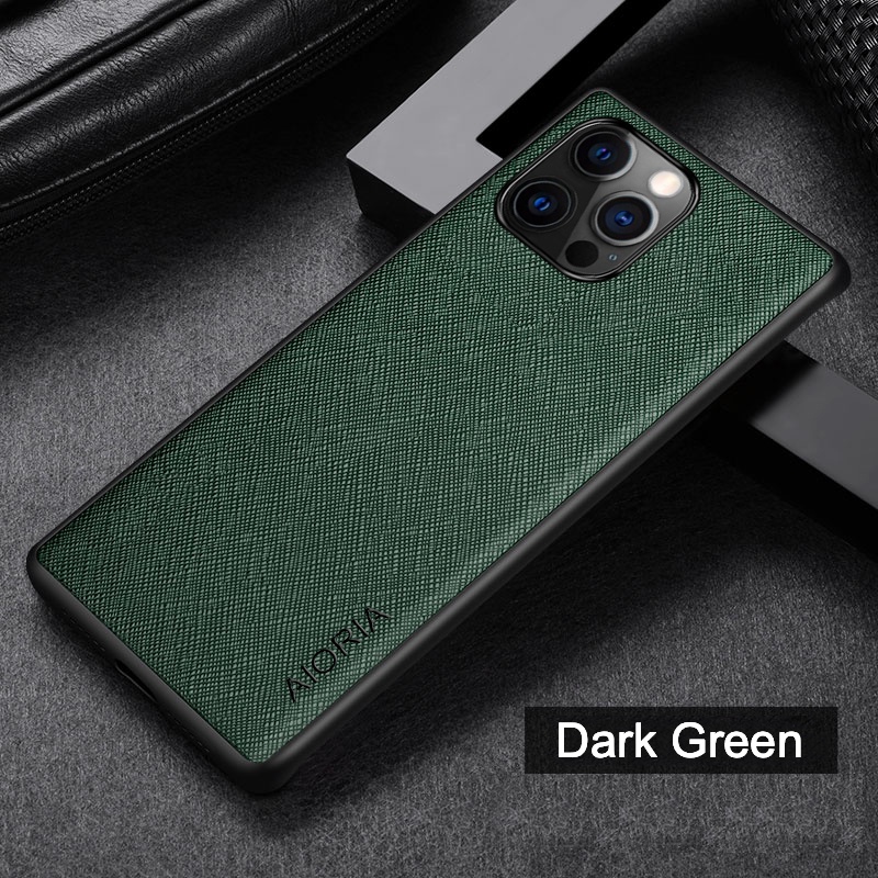 Ốp Điện Thoại Da PU Viền TPU Chất Lượng Cao Cho iPhone 11 12 13 Pro Max 12 13 Mini