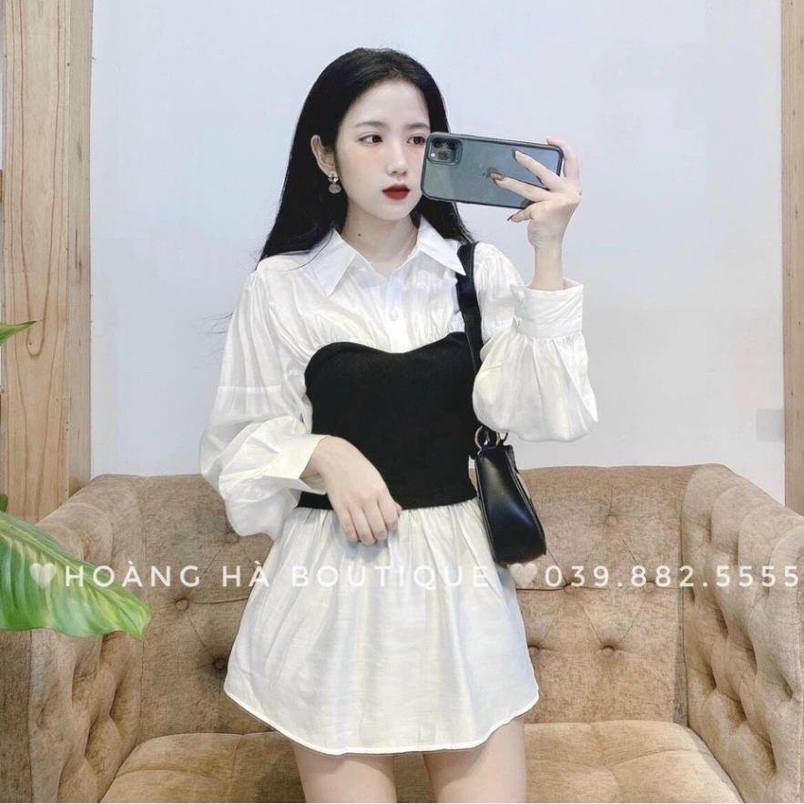 Áo kiểu nữ phối sang chảnh chất đẹp long lanh /thoitrangsvtn