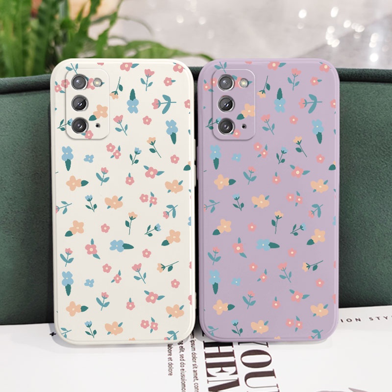 Ốp Điện Thoại Silicon Dẻo Họa Tiết Hoa Xinh Xắn Cho Samsung Galaxy Note 20 Ultra 10 Plus 9