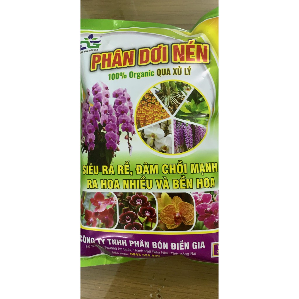 Phân dơi viên nén hữu cơ đã qua xử lý DG gói 700gr