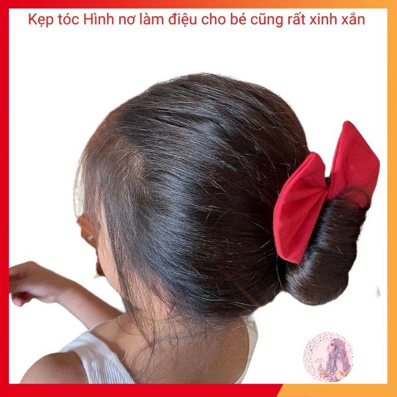 Phụ kiện búi tóc nơ Hàn Quốc thời trang cuốn nơ xoắn củ tỏi xinh đẹp mẫu mới nhất 2021