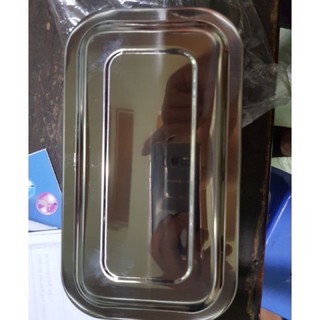 khay chữ Nhật inox 20*30cm dùng spa y tế
