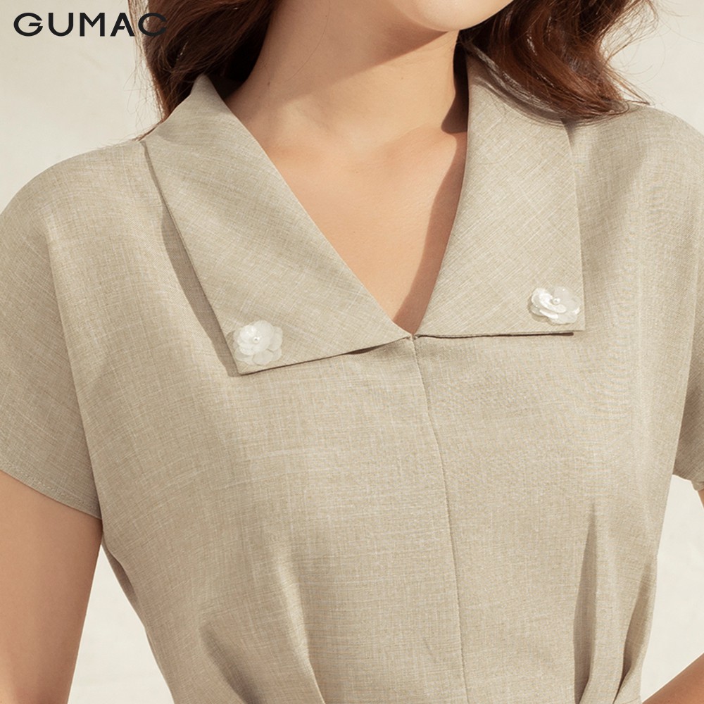 Đầm cổ lật ly mở DA1102 GUMAC | BigBuy360 - bigbuy360.vn