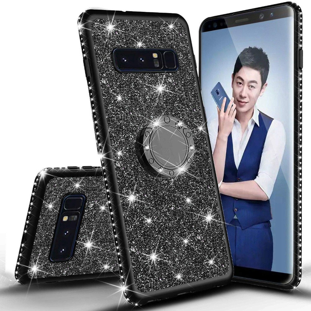 Ốp điện thoại kim cương có dây đeo cho Samsung Galaxy J4 J6 Plus J7 2018/A9 2018/A750/A520/A720/J7 2016