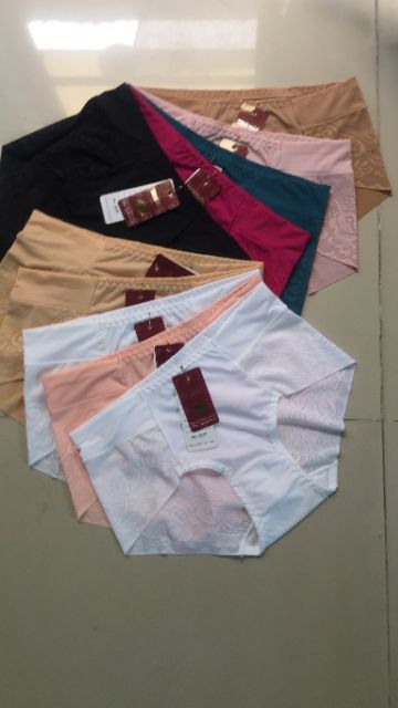 Quần lót thịnh phát hàng Việt Nam,  phối viền hoa văn lưới siêu êm, freesize dưới 70kg mặc vừa