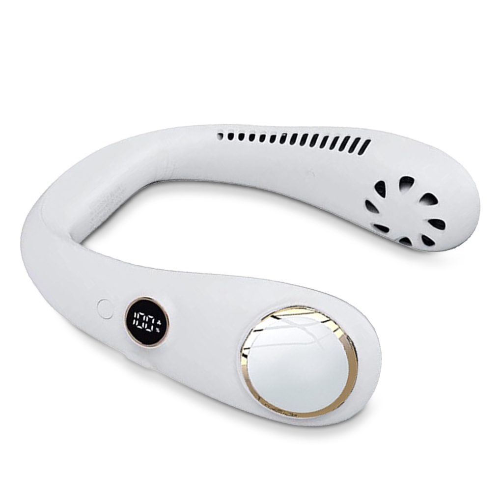 [spl3000]Mini Portable Summer *[Neck Hanging] *Fan [USB Rechargeable] Sweat-proof *Cold 360℃![360 Degrees] *[Air