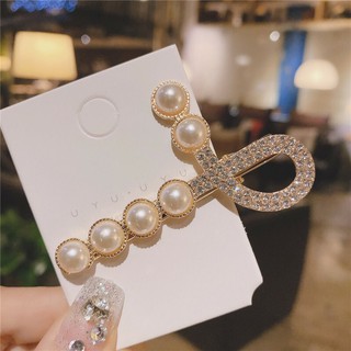 Kẹp tóc ngọc trai đính đá hàn quốc