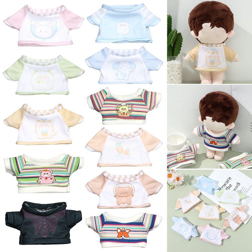 RAINBOW For 20cm T-Shirt Handmade Suit Collocation Doll Clothes Toys Replacement Clothes DIY Clothing Short Sleeved