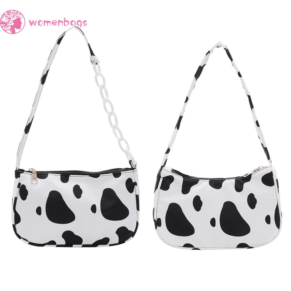 Túi Xách Nữ Đeo Vai In Họa Tiết Bò Sữa Thời  | BigBuy360 - bigbuy360.vn