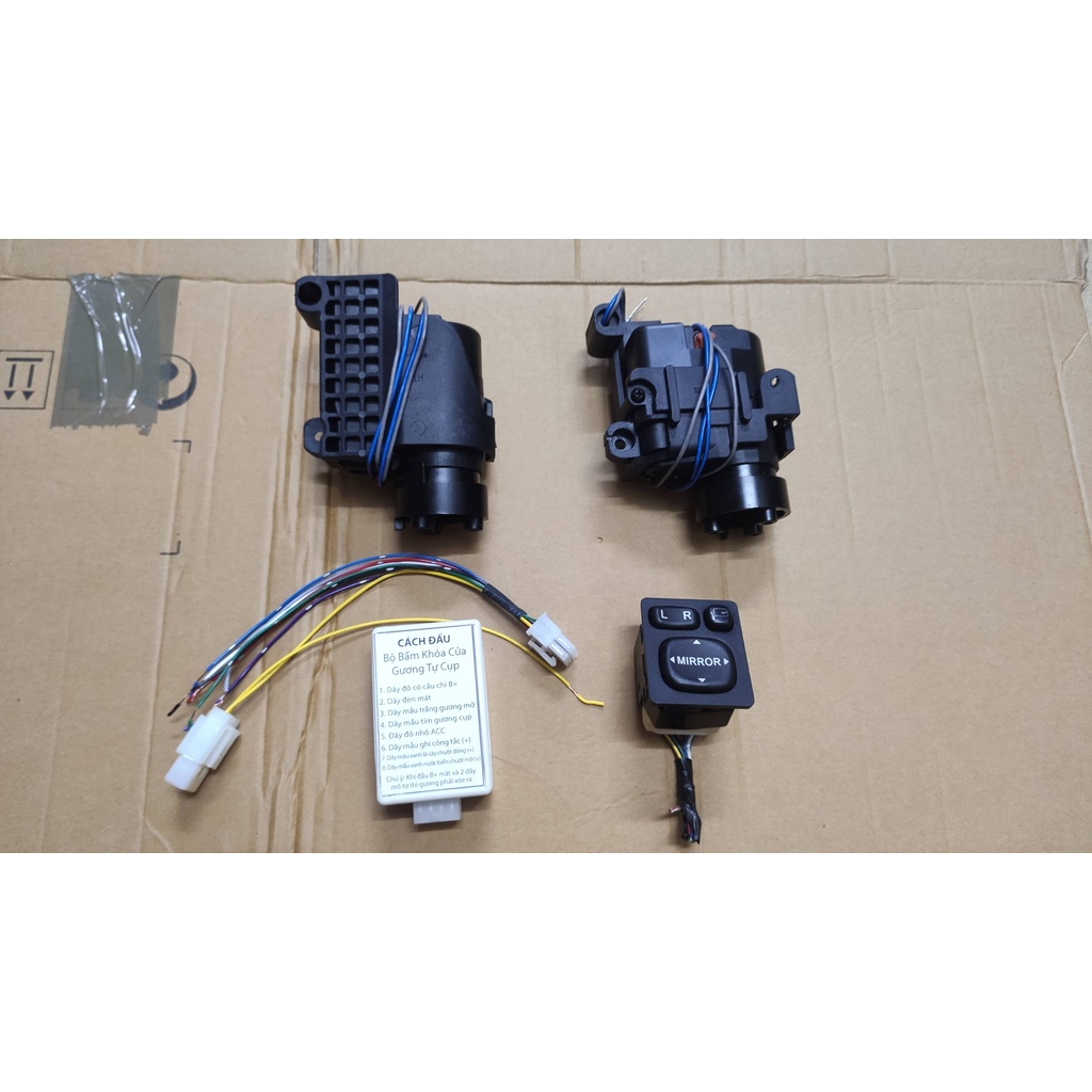 Combo 1bộ Motor gập gương chiếu hậu Toyota Wigo ,Avanza (GIAO HÀNG HOẢ TỐC NỘI THÀNH HÀ NỘI)