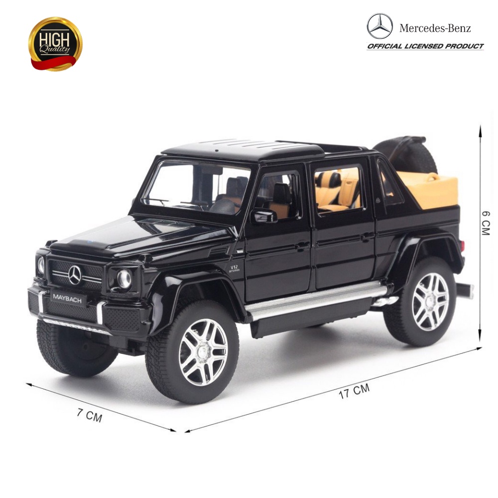 Xe mô hình Mercedes Benz Brabus G700, G63 AMG 6x6, Maybach G650 1:32