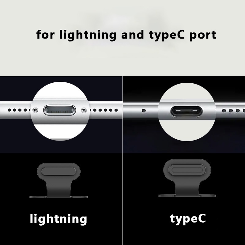 Ốp Điện Thoại Có Cổng Sạc Chống Bụi Chống Mất Mới Cho Iphone/type-c JP6