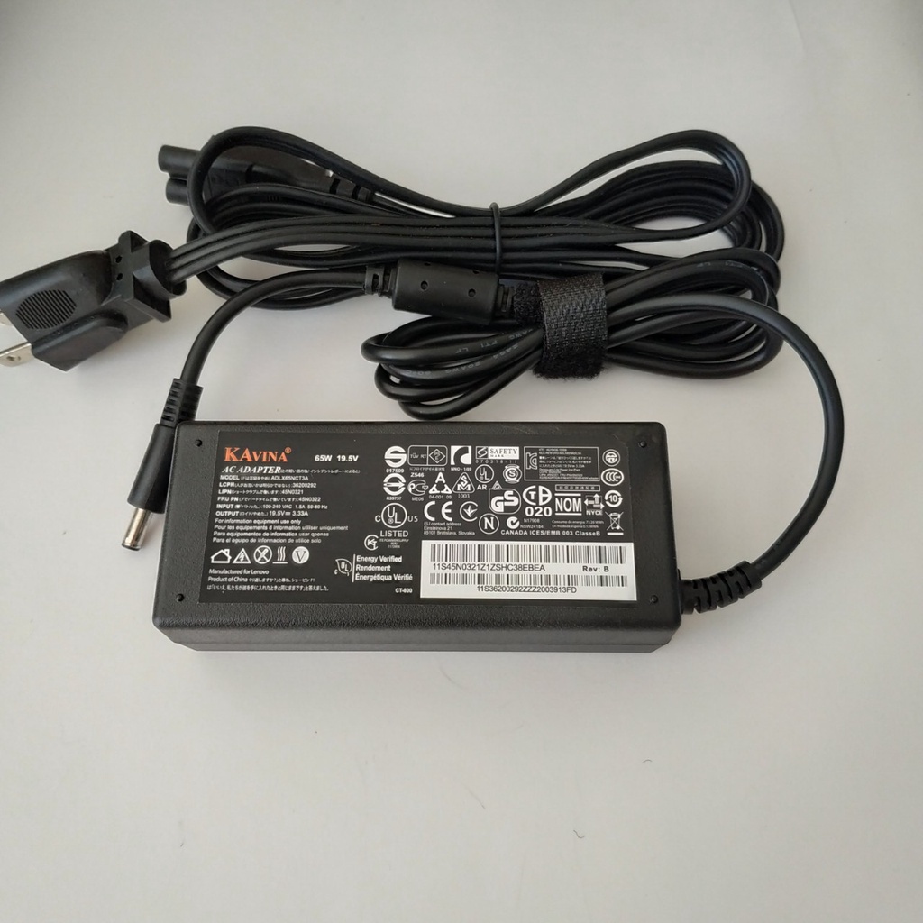 Sạc Laptop Dell 19.5V - 3.34A Chân Kim Nhỏ 4.5x3.0mm Bảo Hành 12 Tháng Tặng Kèm Dây Nguồn